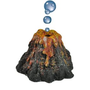 Vulkán akvárium dekoráció levegőporlasztóval