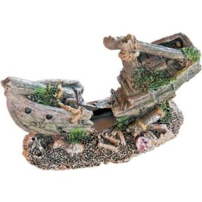 Hajó roncs Happet akvárium dekoráció