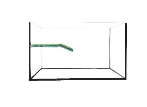KONI 54 literes teknős akvárium (60x30x30 cm) polifoammal