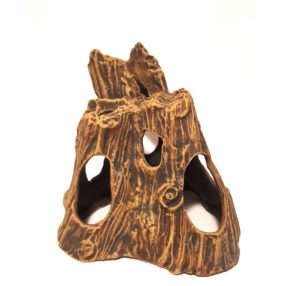 Kerámia hármas fatörzs akvárium dekorácó