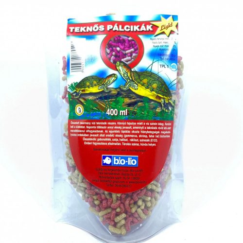 BIO-LIO teknős pálcikák light teknős eleség 400ml