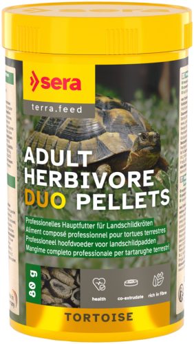 Sera Tortoise Adult Herbivore Duo Pellets felnőtt növényevő teknős eleség 250ml (80g)