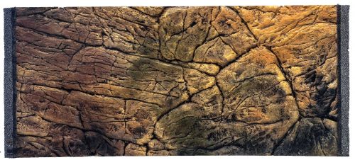 Vékony sziklafal 3D-s domború háttér akváriumba, terráriumba - 80x40 cm