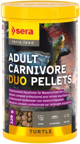 Sera Turtle Adult Carnivore Duo Pellets eleség víziteknősöknek 1 liter (320g)