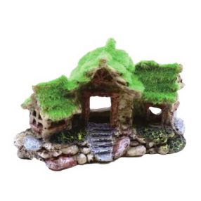 Mohatetős ház akvárium dekoráció
