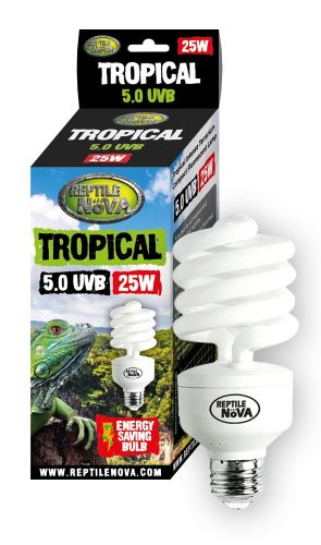 Reptile Nova Tropical UVB 5.0 energiatakarékos terrárium izzó - 25W E27