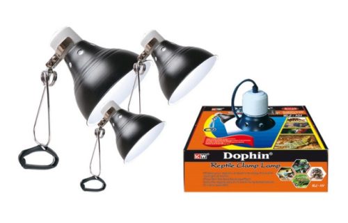 KW Dophin csiptetős terrárium lámpabura - 26cm E27 (max. 150W)