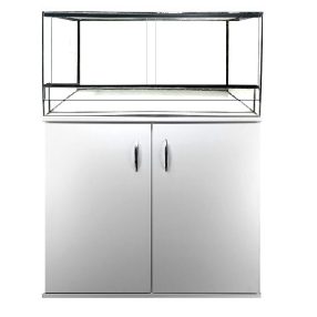   KONI terrárium szett 60x30x30 cm – Fehér kétajtós bútorral