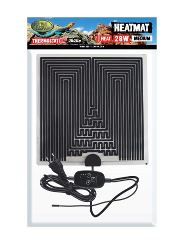 Reptile Nova Thermo T500 terráriumi fűtőlap digitális termosztáttal – 28W (28x28 cm)