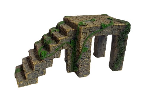 Lépcsős kimászó akvárium dekoráció