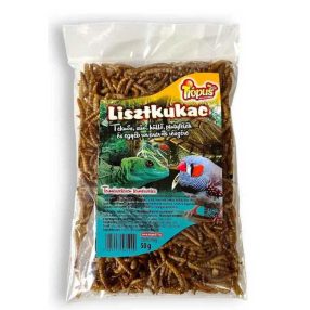   Lisztkukac teknős eleség, hüllő eleség és egyéb rovarevő kisállatok eleség - 50g