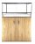 KONI terrárium szett 60x30x30 cm – Sonoma kétajtós bútorral 