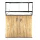 KONI terrárium szett 60x30x30 cm – Sonoma kétajtós bútorral 