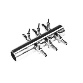   Csapos levegőelosztó fém 6 ágú (18mm be, 4/6mm ki) - nagy levegőpumpához