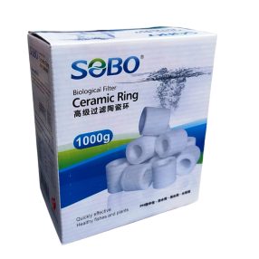 Sobo Bio-Ring kerámiagyűrű akváriumi szűrőanyag 1000g