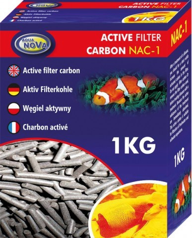 Aqua Nova aktív szén akváriumi szűrőanyag - 1 kg