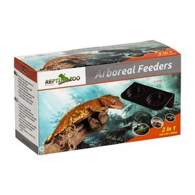 Tapadókorongos DUPLA etetőtál lomblakó hüllőknek