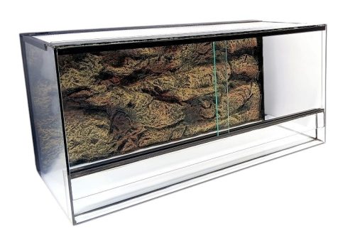 KONI terrárium fekvő 60x30 cm - 3D beépített Repti-Zoo háttérrel