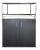 KONI terrárium szett 60x30x30 cm – Fekete kétajtós bútorral 