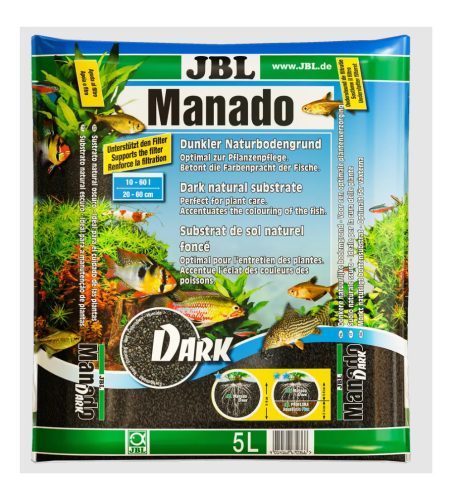 Jbl Manado Dark fekete akvárium aljzat, táptalaj növényeknek 5 liter