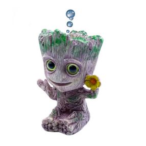 Baby Groot buborékoló akvárium dekoráció