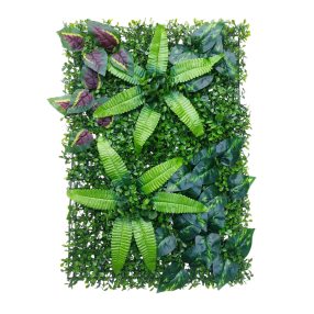   VerdeDeco Erdei vegyes zöldfal, növényfal panel, műanyag természetes hatású