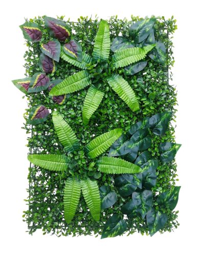 VerdeDeco Erdei vegyes zöldfal, növényfal panel, műanyag természetes hatású