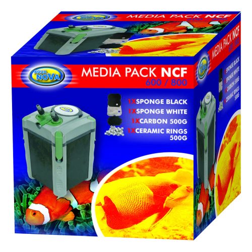 Aqua Nova teljes szűrőanyag csomag NCF-600/800 külső szűrőkhöz