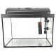 KONI 72 literes szögletes akvárium szett polifoammal szűrővel és fűtővel, LED-es