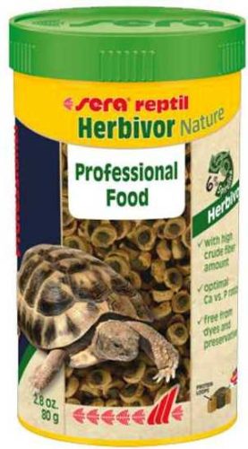 Sera Reptil Professional Herbivor Nature szárazföldi teknős és leguán eleség 250ml (80g)